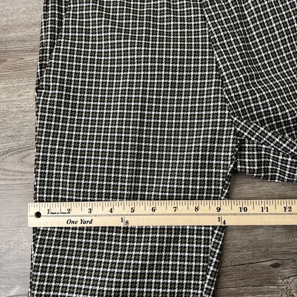 NWT River Island Skinny Fit Trousers Mens 30x32 Brown Check Plaid Smart